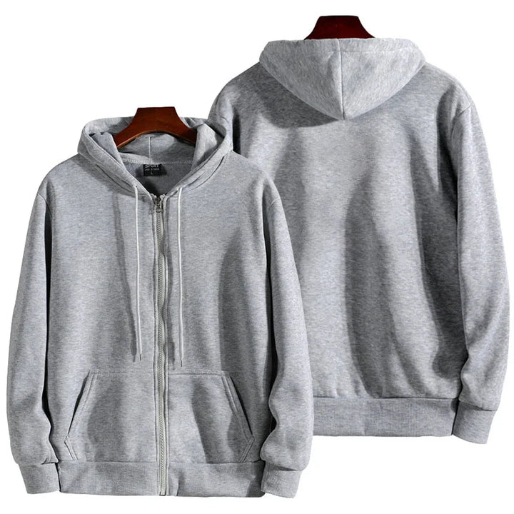 Zipper Hoodies Women/Men Fashion Long Sleeve Hooded Sweatshirt Casual Sportwear Solid Clothes