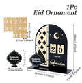 Calendrier du compte à rebours du Ramadan Ornement Eid Mubarak Décoration du Ramadan 2025 pour la maison Ramadan Kareem Décoration de fête musulmane islamique Cadeaux