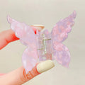 Acetate Butterfly Hair Claw Clip Marble Pattern Hair Clip Women Gradient Hair Crab Back Of Head Hair Shark Clip Hair Accessories