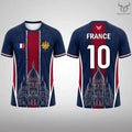 France Flag Soccer T-Shirt 2026 – Quick Dry Sports Tee for Football Fans