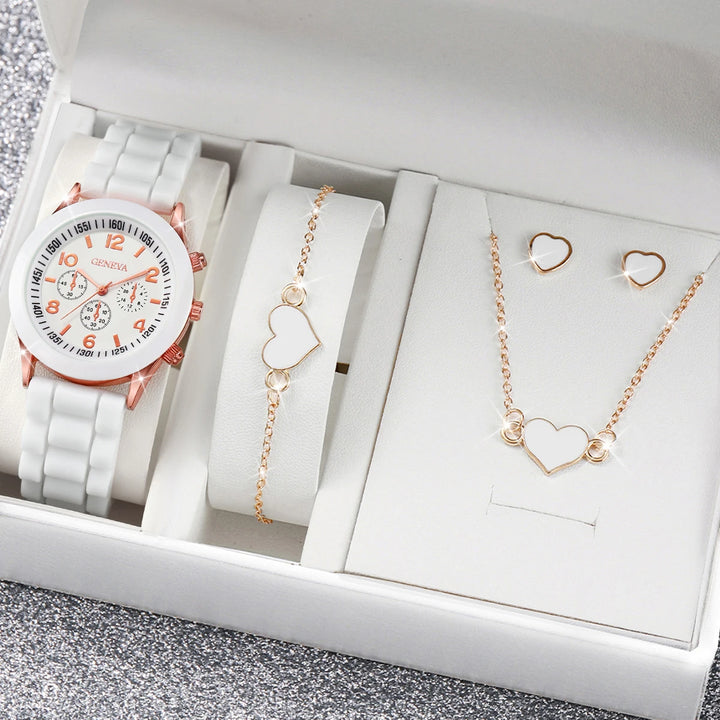 Montres pour femmes avec bracelet en silicone tendance pour femmes