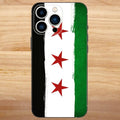 Coque de téléphone avec drapeau de la révolution syrienne pour iPhone 16 15 14 13 12 11 Pro Max