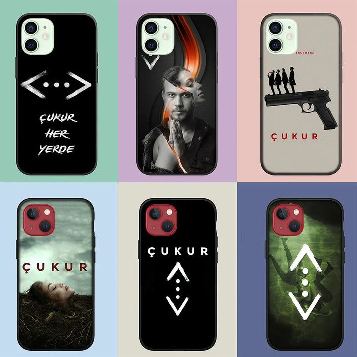 Coque souple Turquie Cukur TV pour iPhone 14 13 12 Mini 11 Pro X XR XS Max 6 7 8 6S Plus + SE Phone Case