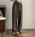 Light mature style autumn and winter new men's wide cut drape straight leg pants