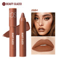 Beauty Glazed Matte Lipstick Pencil Waterproof Long Lasting Lip Balm 12 Colors Velvet Lip Liner Pen Lips Makeup Women Cosmetics