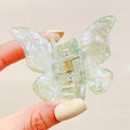 Acetate Butterfly Hair Claw Clip Marble Pattern Hair Clip Women Gradient Hair Crab Back Of Head Hair Shark Clip Hair Accessories