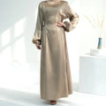 Robe en satin pour femme