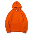 Hoodies For Men Casual Hooded Sweatshirt Men's Simple Tops Solid Color Thick Clothings Male