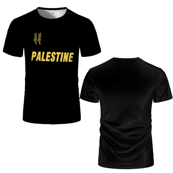 T-shirts de football palestiniens pour adultes et enfants, uniformes de football légers et de luxe imprimés numériquement, t-shirts d'été pour hommes avec drapeau palestinien