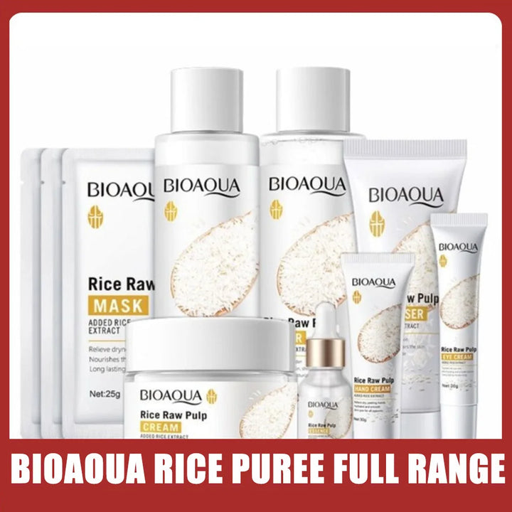 Rice Puree Series Reduces Wrinkles Softens The Skin Enhances Skin Texture Moisturizes Nourishes The Skin Cleanses Face