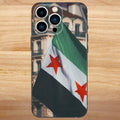 Coque de téléphone avec drapeau de la révolution syrienne pour iPhone 16 15 14 13 12 11 Pro Max