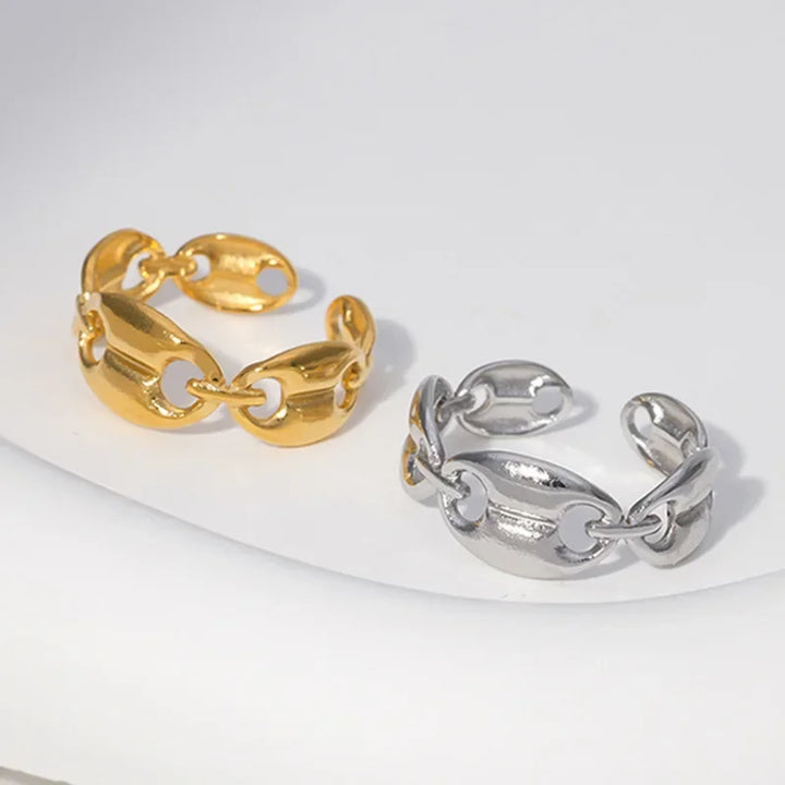 Rings for Women Stainless Steel Gold Silver Color