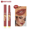 Rouge à lèvres solide hydratant Beauty Glazed Rouge à lèvres juteux et scintillant Lèvres brillantes Repulpantes Nourrissantes Maquillage pour les lèvres des femmes 12 couleurs Nouveau