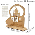 Ramadan Countdown Calendar Eid Mubarak Ornament Ramadan Decoration 2025 For Home Ramadan Kareem Islamic Muslim Party Decor Gifts