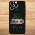 Coque de téléphone avec drapeau de la révolution syrienne pour iPhone 16 15 14 13 12 11 Pro Max