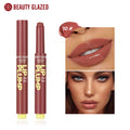 Beauty Glazed Moisturizing Solid Lipstick Shimmering Juicy Lipstick Shining Lip Plump Nourishing Women Lip Makeup 12 Colors New