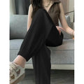 Ice Silk Casual Wide Leg Harem Pants Loose Trousers