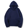 Hoodies For Men Casual Hooded Sweatshirt Men's Simple Tops Solid Color Thick Clothings Male