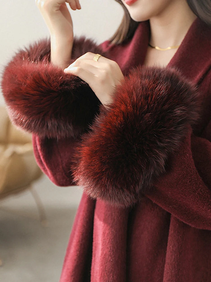 Fur Woolen Coats For Women