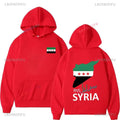 Free Syria Grpahic Sweatshirt for Men Clothes Syria Flag Long Sleeved Street Casual Hoodie Pullovers