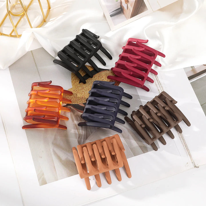 Double-Sided Hair Clip Hair Comb For Women Frosted Toothed Non-slip Comb Black Ponytail Hairpin Hair Accessories Lot Hair Clip