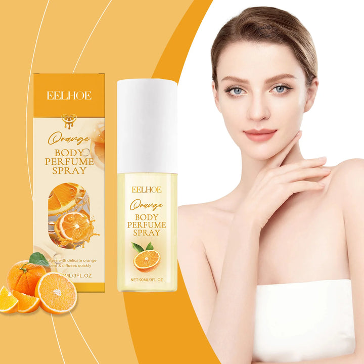 Parfum corporel à l'orange Parfum pour femme Parfum à l'orange Parfum frais et léger longue durée Parfum en spray aux phéromones 90 ml