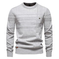 Mens Sweater High-quality Solid Color Round Neck Warm Pullover Male Fashion Casual Knitwear Sweater Men Clothing