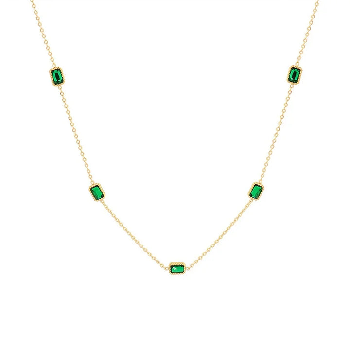 Stainless Steel Green Necklaces Bracelets