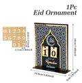 Calendrier du compte à rebours du Ramadan Ornement Eid Mubarak Décoration du Ramadan 2025 pour la maison Ramadan Kareem Décoration de fête musulmane islamique Cadeaux