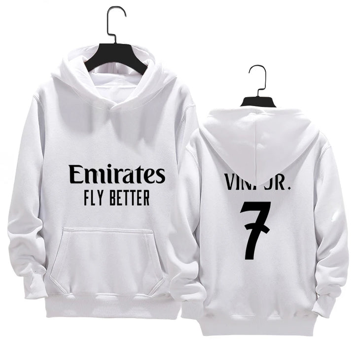 Sweat à capuche Mbappé + Vinicius Real Madrid Junior