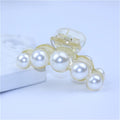 Acrylic Hair Claws Woman Pearl Clips  Hair Accessories Headwear