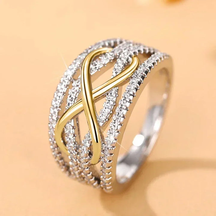 Fashion Infinite Love Rings for Women Full Bling