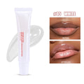 1pcs Soft Tube Mirror Lip Gloss Lip Oil Nude Brown Plumping Lip Gloss Moisturising Transparent Lipgloss Beauty Cosmetics Makeup