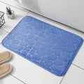 1pc Memory Foam Embossed Velvet Carpet Bathroom