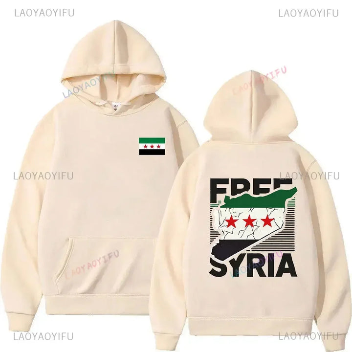 Damascus Syria Hoodie Women/men Harajuku Aesthetic Hoodies Clothes Pullover Syria Double Sided Sweatshirt