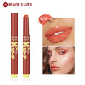 Rouge à lèvres solide hydratant Beauty Glazed Rouge à lèvres juteux et scintillant Lèvres brillantes Repulpantes Nourrissantes Maquillage pour les lèvres des femmes 12 couleurs Nouveau