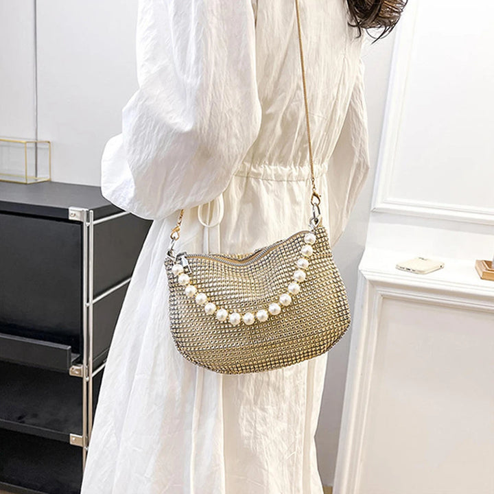 Party Dinner Bag Shoulder Bag Elegant Silver & gold Women'S Bag