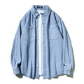 American workwear denim shirt men's