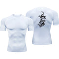 Summer Silk T-shirts Printing Tight Tshirts Fitness Tshirt