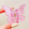 Acetate Butterfly Hair Claw Clip Marble Pattern Hair Clip Women Gradient Hair Crab Back Of Head Hair Shark Clip Hair Accessories