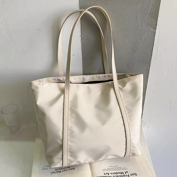 Sac à bandoulière simple de couleur unie pour femme Oxford