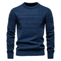 Mens Sweater High-quality Solid Color Round Neck Warm Pullover Male Fashion Casual Knitwear Sweater Men Clothing