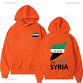 Free Syria Grpahic Sweatshirt for Men Clothes Syria Flag Long Sleeved Street Casual Hoodie Pullovers