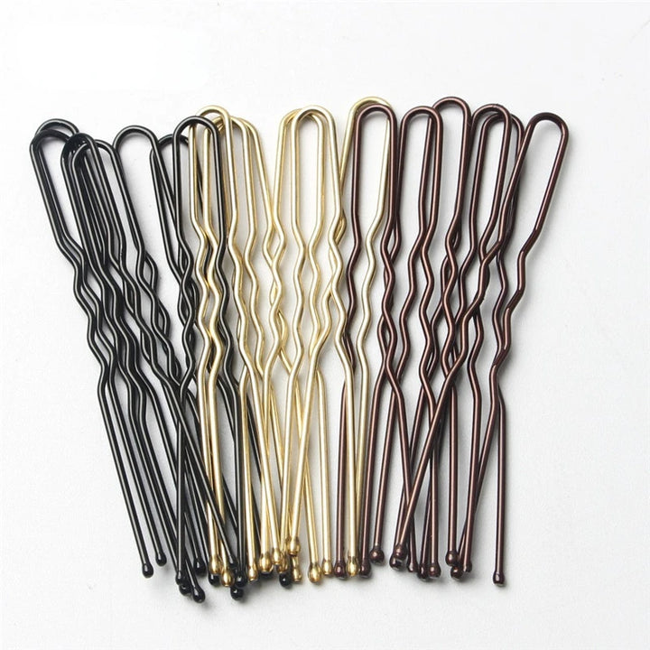 50Pcs/Bag Women U Shaped Metal Hair Pins Hair Pins Headwear Hair Accessories