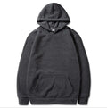 Hoodies For Men Casual Hooded Sweatshirt Men's Simple Tops Solid Color Thick Clothings Male