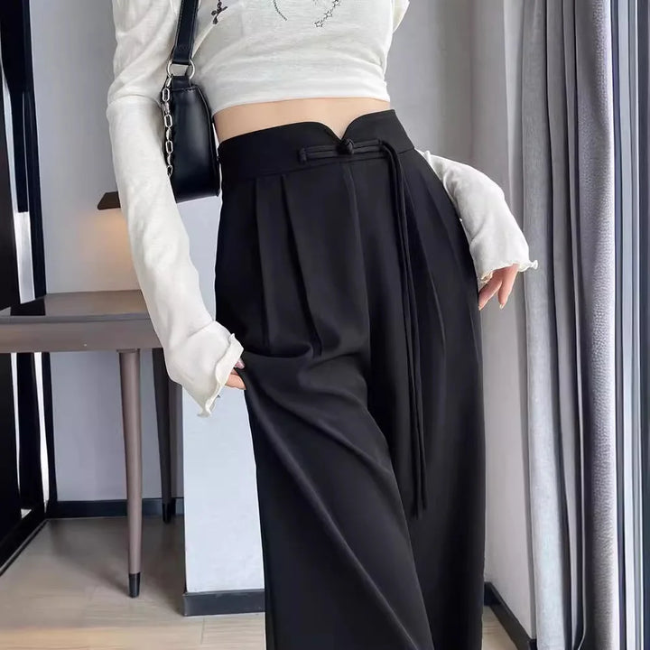 Women Suit Pant High Waist