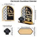 Ramadan Countdown Calendar Eid Mubarak Ornament Ramadan Decoration 2025 For Home Ramadan Kareem Islamic Muslim Party Decor Gifts