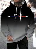 Men's Color-blocked Leopard Print Hoodie