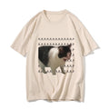 Funny Meme Sad Crying Cat Printed Women Men Casual