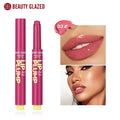 Rouge à lèvres solide hydratant Beauty Glazed Rouge à lèvres juteux et scintillant Lèvres brillantes Repulpantes Nourrissantes Maquillage pour les lèvres des femmes 12 couleurs Nouveau